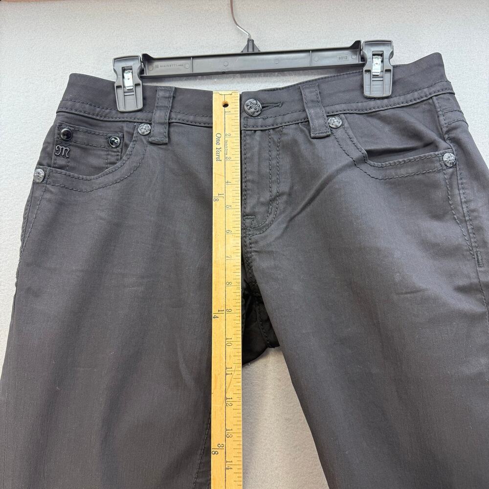 Miss Me Women’s Jeans Size 27x31 (4) Black Skinny Embellished Preppy Grunge - Picture 12 of 14